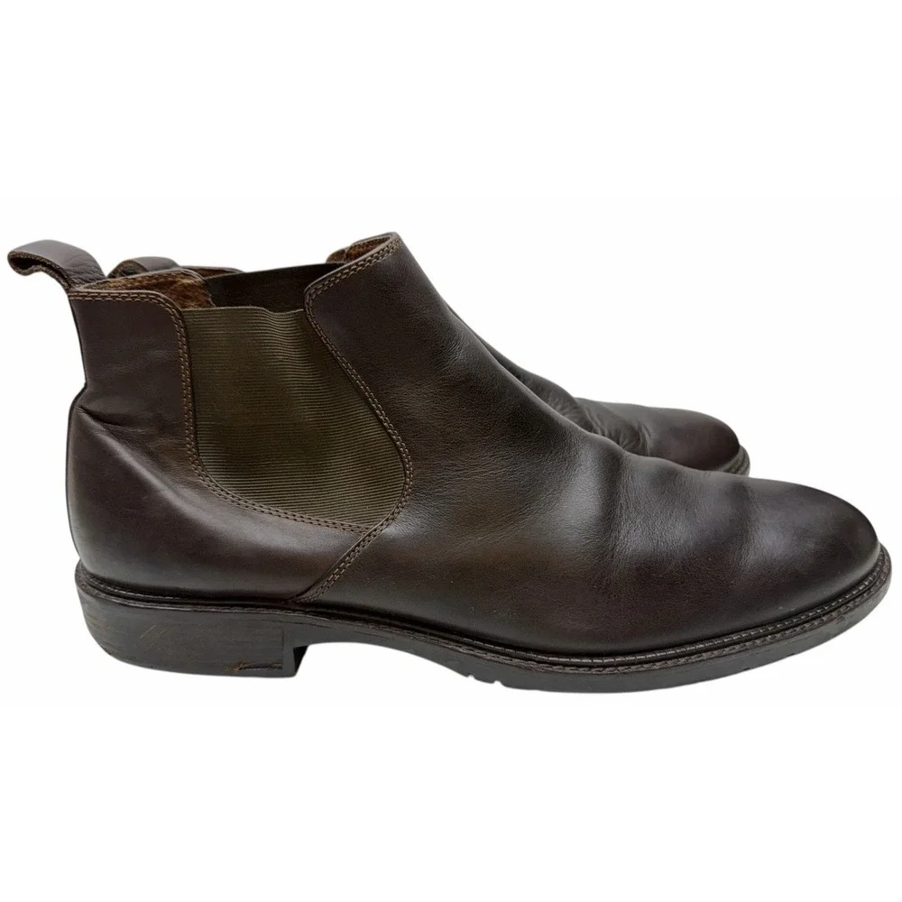 Johnston & Murphy Chelsea Brown Boots Ankle Shoes Mens Garner‎ 20-9420 13M